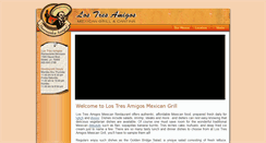 Desktop Screenshot of lostresamigosmexicangrill.com